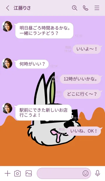 [LINE着せ替え] スワッグ ラビット 78の画像3