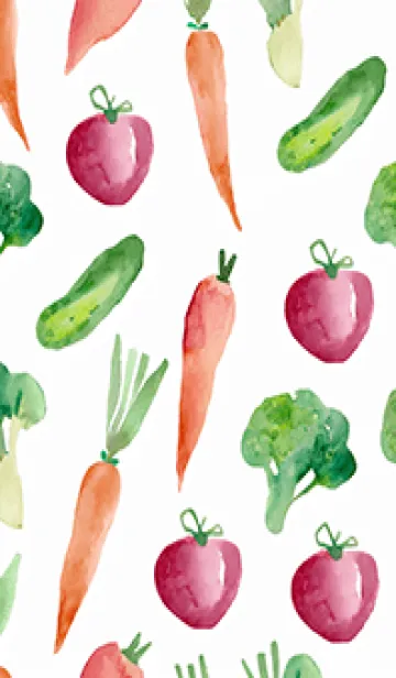 [LINE着せ替え] 【シンプル】お野菜の着せかえ#437の画像1