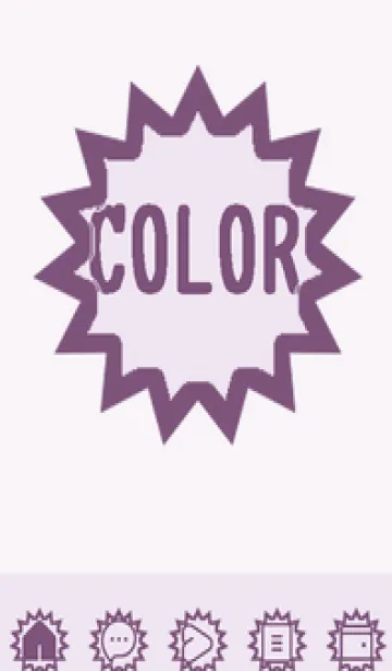 [LINE着せ替え] purple color H58の画像1