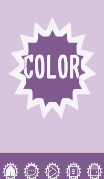 [LINE着せ替え] purple color H60の画像1