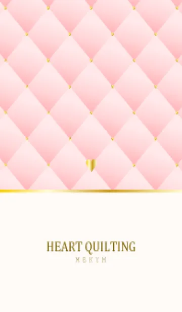 [LINE着せ替え] HEART QUILTING - PINK 22の画像1