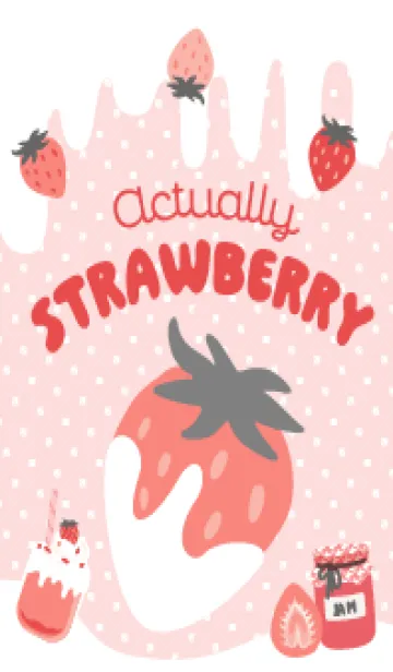 [LINE着せ替え] いちご - Actually Strawberryの画像1