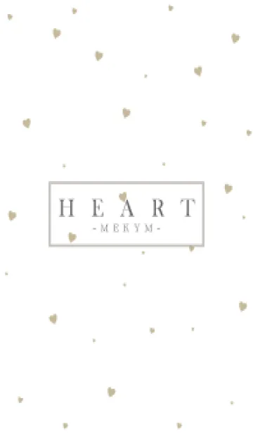 [LINE着せ替え] HEART-BEIGE SIMPLE 5の画像1