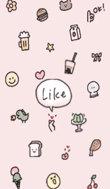 [LINE着せ替え] さくら色 好きなもの09_1の画像1