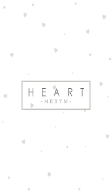 [LINE着せ替え] HEART-GRAY SIMPLE 5の画像1