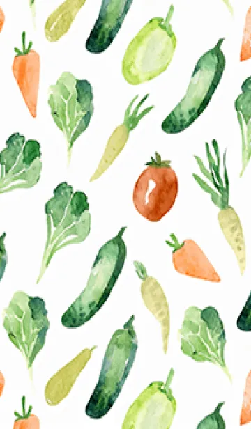 [LINE着せ替え] 【シンプル】お野菜の着せかえ#460の画像1