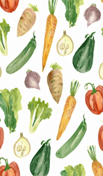 [LINE着せ替え] 【シンプル】お野菜の着せかえ#441の画像1