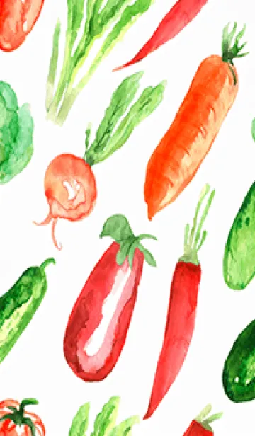 [LINE着せ替え] 【シンプル】お野菜の着せかえ#445の画像1
