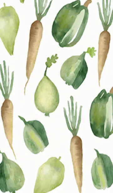 [LINE着せ替え] 【シンプル】お野菜の着せかえ#447の画像1