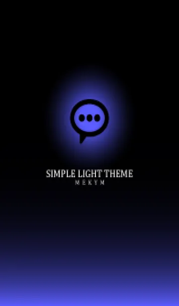 [LINE着せ替え] BLACK - SIMPLE LIGHT ICON GRADATION 10の画像1