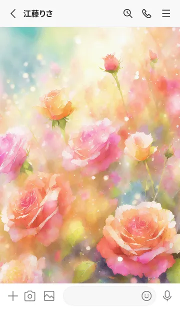 [LINE着せ替え] 薔薇(バラ)の花の着せかえ(R3673)の画像2