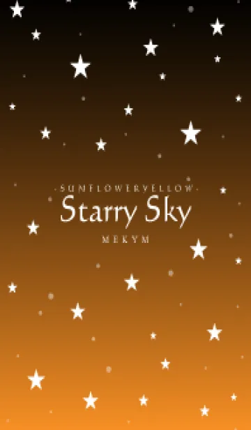 [LINE着せ替え] - Starry Sky Sunflower Yellow -の画像1