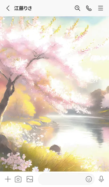 [LINE着せ替え] 優美な春の風景の着せかえ(Spring-358)の画像2