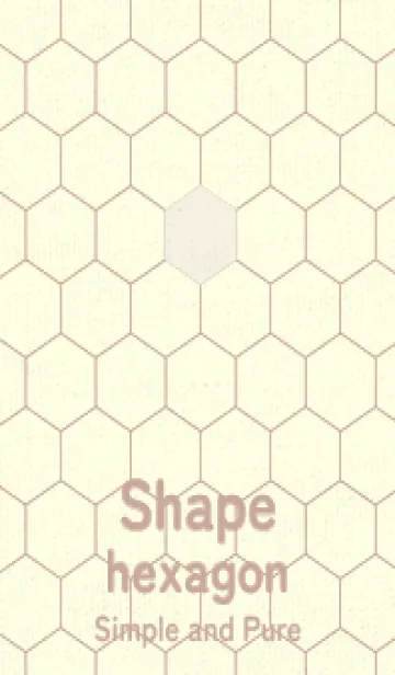 [LINE着せ替え] 六角形のきせかえ アイボリーの画像1