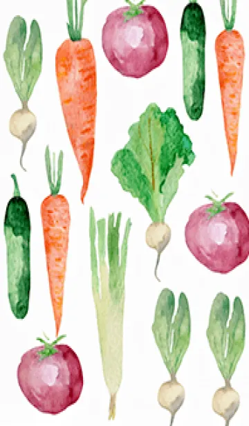 [LINE着せ替え] 【シンプル】お野菜の着せかえ#462の画像1