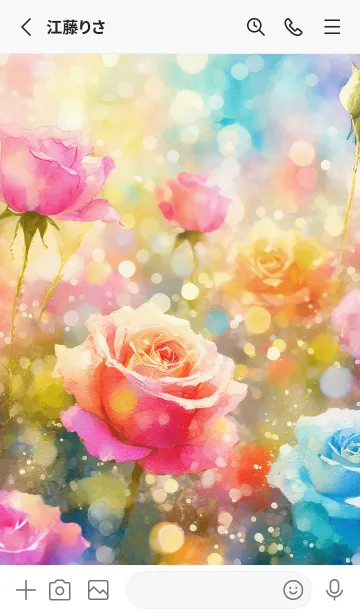 [LINE着せ替え] 薔薇(バラ)の花の着せかえ(R3676)の画像2