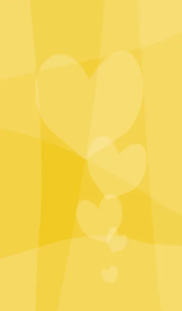 [LINE着せ替え] yellow ごきげんハートの画像1