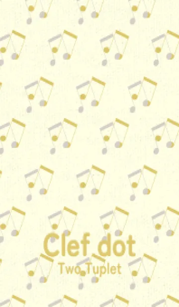 [LINE着せ替え] 2連符柄  オーキッドホワイトの画像1