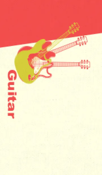 [LINE着せ替え] エレキギター Line  鶸色の画像1