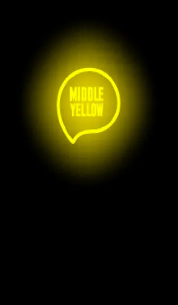 [LINE着せ替え] Middle Yellow Neon Theme (JP)の画像1