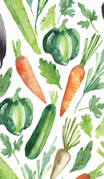 [LINE着せ替え] 【シンプル】お野菜の着せかえ#469の画像1