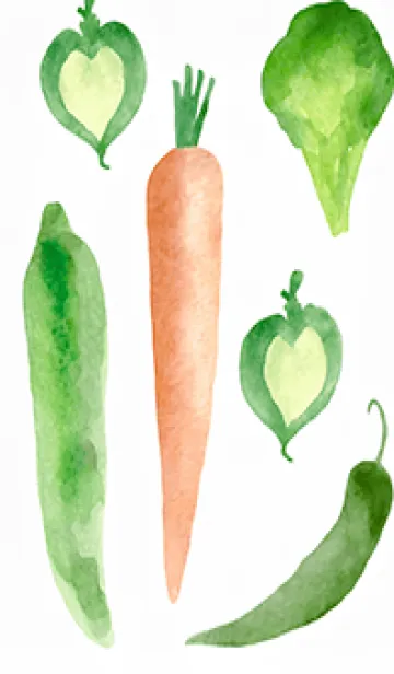 [LINE着せ替え] 【シンプル】お野菜の着せかえ#470の画像1