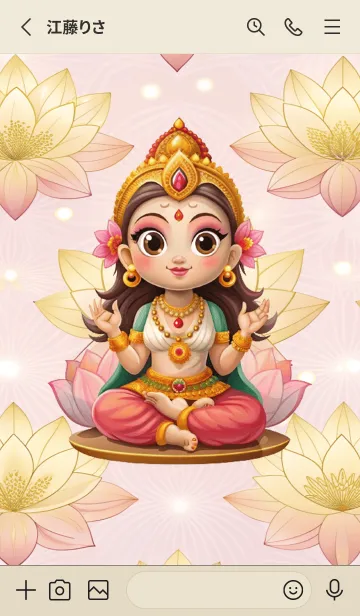 [LINE着せ替え] Goddess Lakshmi Goddess of loveの画像2