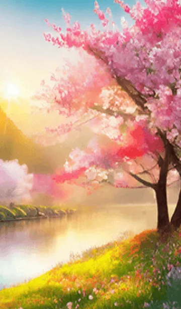 [LINE着せ替え] 優美な春の風景の着せかえ(Spring-365)の画像1