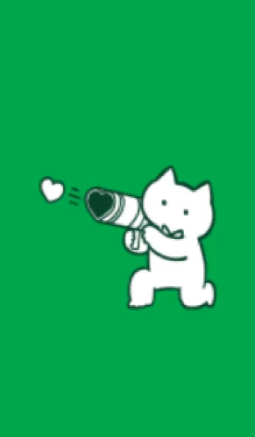 [LINE着せ替え] 推しねこ(green05)の画像1