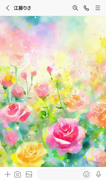 [LINE着せ替え] 薔薇(バラ)の花の着せかえ(R3691)の画像2