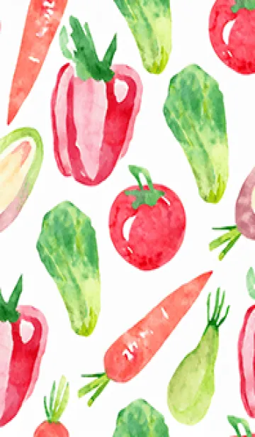 [LINE着せ替え] 【シンプル】お野菜の着せかえ#473の画像1