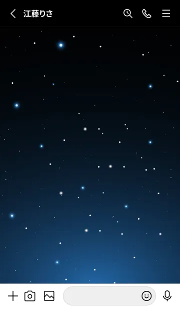 [LINE着せ替え] BLACK - STARRY SKY STAR 10の画像2