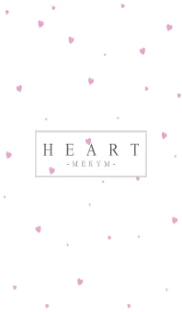 [LINE着せ替え] HEART-PINK SIMPLE 5の画像1