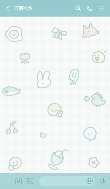 [LINE着せ替え] bluegreen so good 05_1の画像2