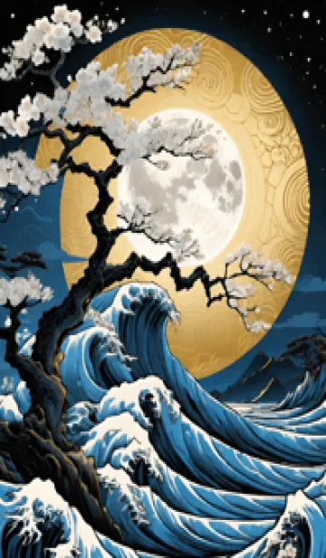 [LINE着せ替え] 浮世絵 山海桜花 xzWZIの画像1