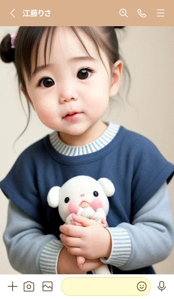 [LINE着せ替え] Q版 - 可愛な少女 O5rNaの画像2