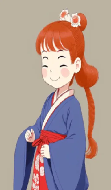 [LINE着せ替え] Q版 - 可愛な少女 rczzgの画像1