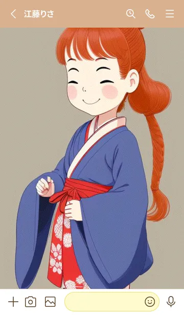 [LINE着せ替え] Q版 - 可愛な少女 rczzgの画像2