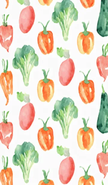 [LINE着せ替え] 【シンプル】お野菜の着せかえ#475の画像1