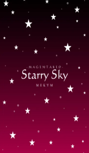 [LINE着せ替え] - Starry Sky Magenta Red -の画像1