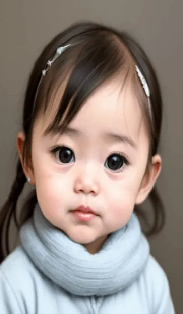 [LINE着せ替え] Q版 - 可愛な少女 DYtR9の画像1