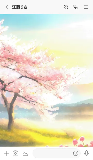 [LINE着せ替え] 優美な春の風景の着せかえ(Spring-368)の画像2