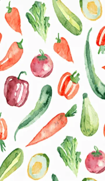 [LINE着せ替え] 【シンプル】お野菜の着せかえ#476の画像1