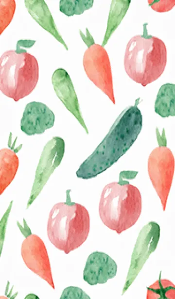 [LINE着せ替え] 【シンプル】お野菜の着せかえ#477の画像1
