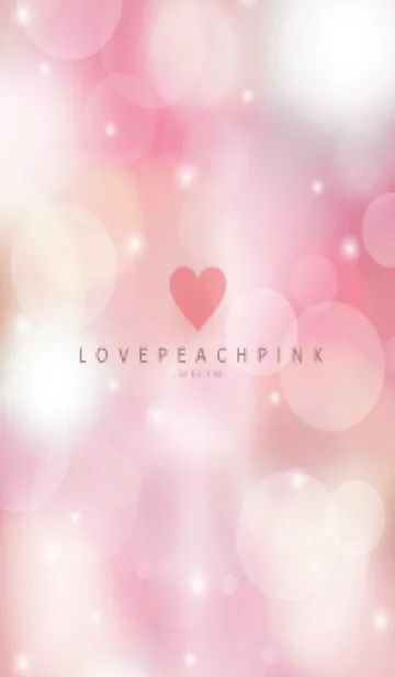 [LINE着せ替え] LOVE PEACH PINK -HEART- 2の画像1