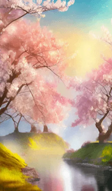 [LINE着せ替え] 優美な春の風景の着せかえ(Spring-371)の画像1