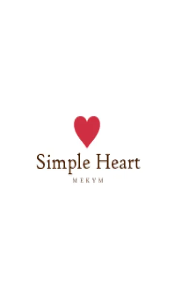 [LINE着せ替え] SIMPLE HEART-LOVE- 14の画像1