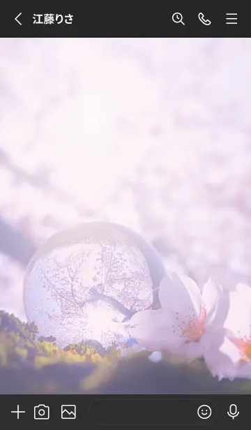 [LINE着せ替え] Real Quartz Sphere #Sakura 1-4の画像2