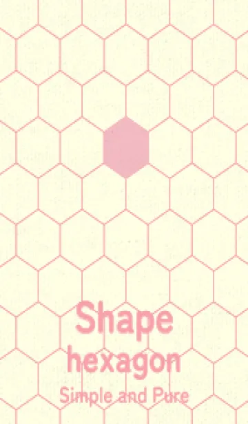 [LINE着せ替え] 六角形のきせかえ ライトオーキッドピンクの画像1