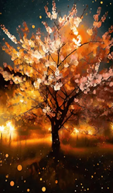 [LINE着せ替え] 美しい夜桜の着せかえ#606の画像1